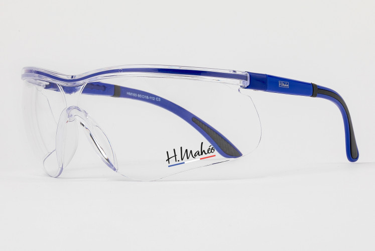 Protective glasses with adjustable temples & case