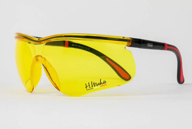 Protective glasses with adjustable temples & case