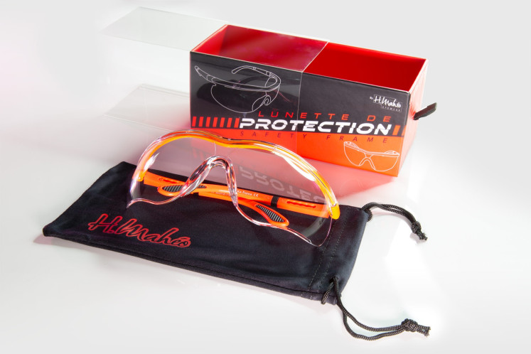 Lunettes de protection branches réglables + Etui