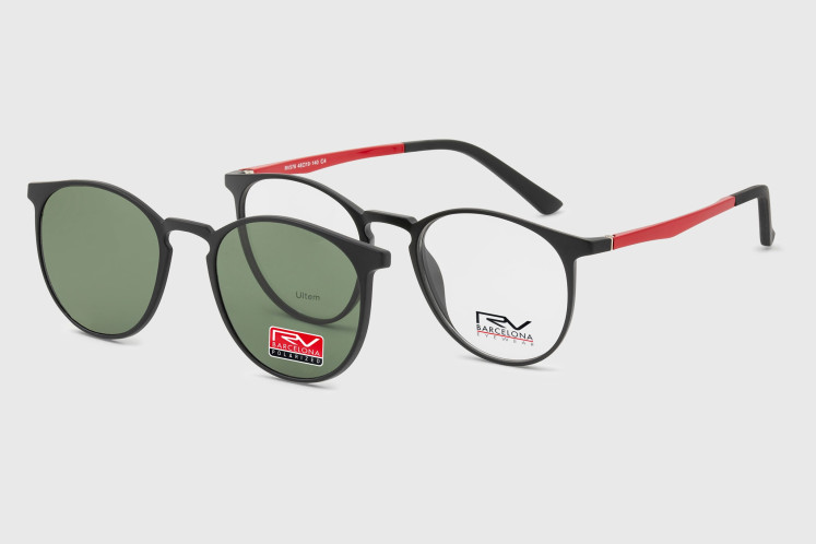 Unisex Ultem + Polarized sunglass Clip' On