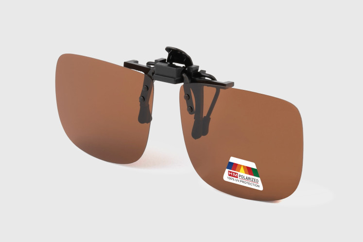 Clip-On Abatible Polarizados - Marron PM