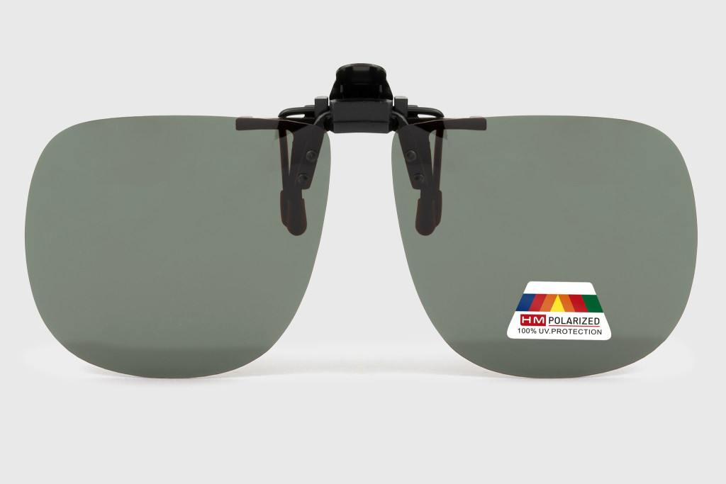 Clip-On Abatible Polarizados - Gris-verde GM