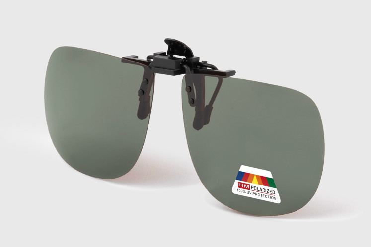 Clip-On Abatible Polarizados - Gris-verde GM