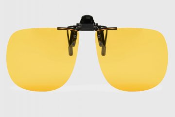 Face relevable jaune GM – Clip lunettes conduite de nuit anti-éblouissement