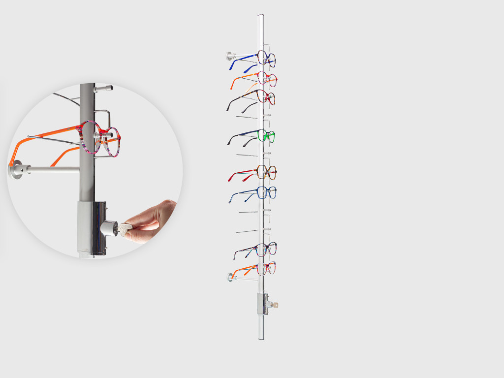 Présentoir mural optique 12 paires - PRE12AV