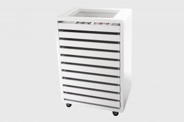 Meuble bas blanc laqué 66,5...