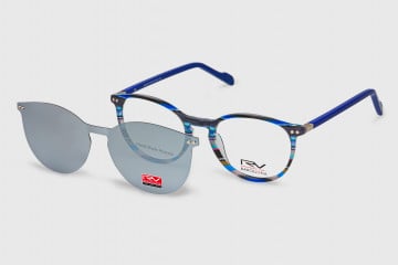 Unisex Flex Acetate + polarized clip'on