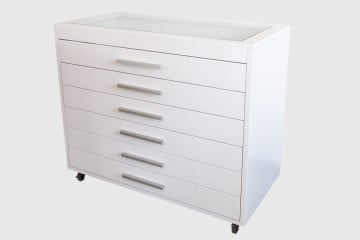 Mueble Bajo Lacado Blanco "82 cm" (with Option try for 120 frames)