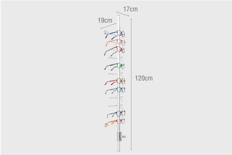 Présentoir mural optique 12 paires - PRE12AV
