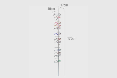 Présentoir mural optiques 18 paires - PRE18