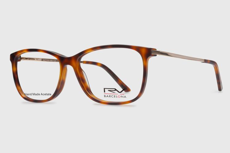 Woman Acetate Metal Flex Temples