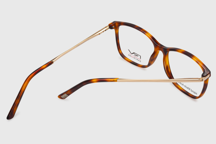 Woman Acetate Metal Flex Temples