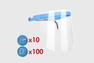 Visiere Protection Relevable + 9 recharges