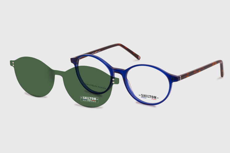 Unisexo Acetato + Clip de sol polarizado