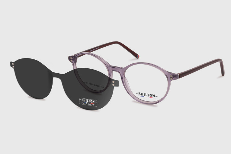 Unisexo Acetato + Clip de sol polarizado