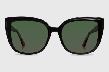 Sunglasses injected woman
