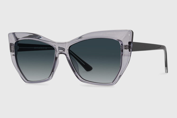 Sunglasses injected woman