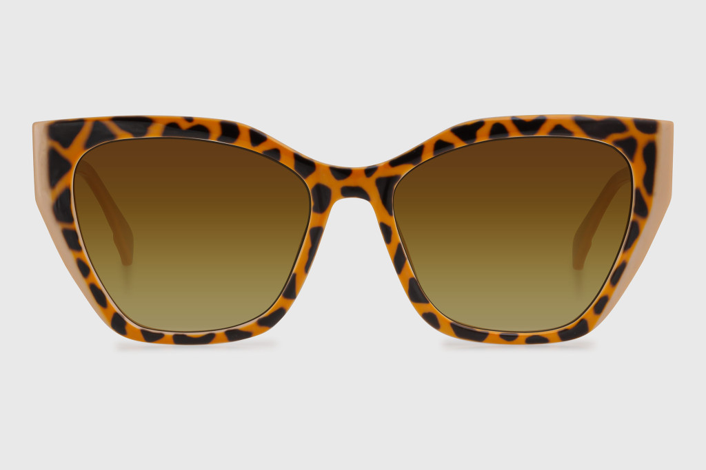 Sunglasses injected woman