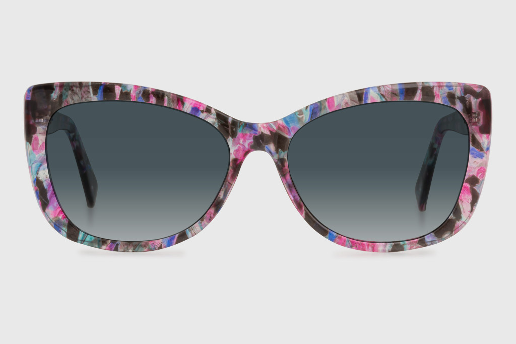 Sunglasses injected woman