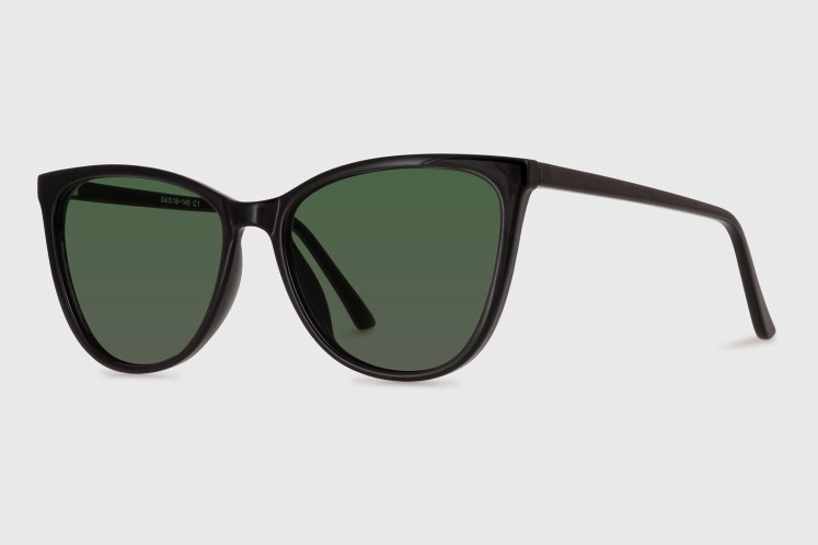 Sunglasses injected woman