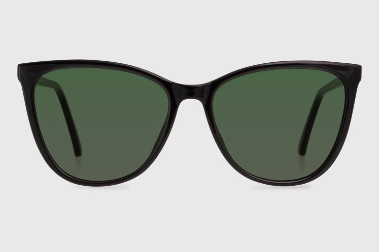 Sunglasses injected woman