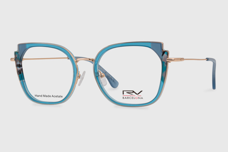 metal + acetato mujer