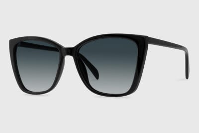 Sunglasses injected woman