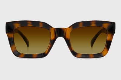 Sunglasses injected woman