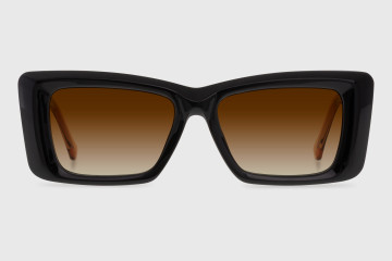 Sunglasses injected woman