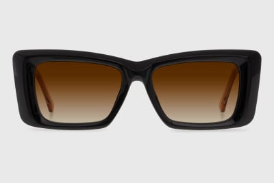Sunglasses injected woman