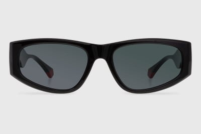 Sunglasses injected woman
