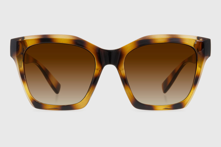 Sunglasses injected woman