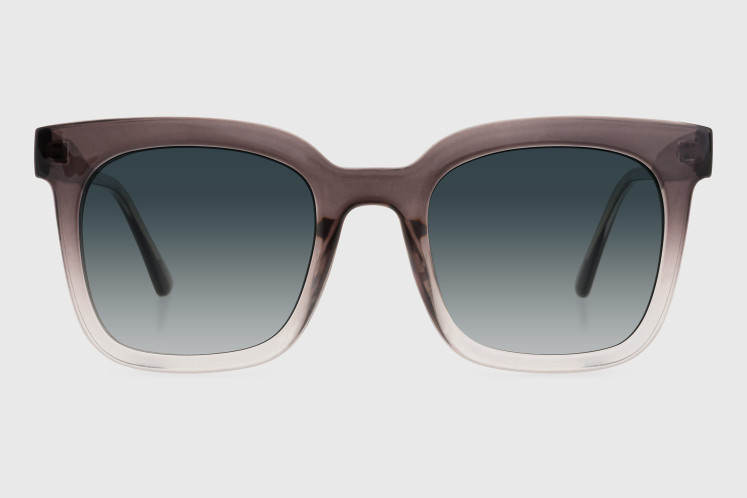 Sunglasses injected woman