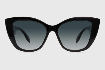 Sunglasses injected woman
