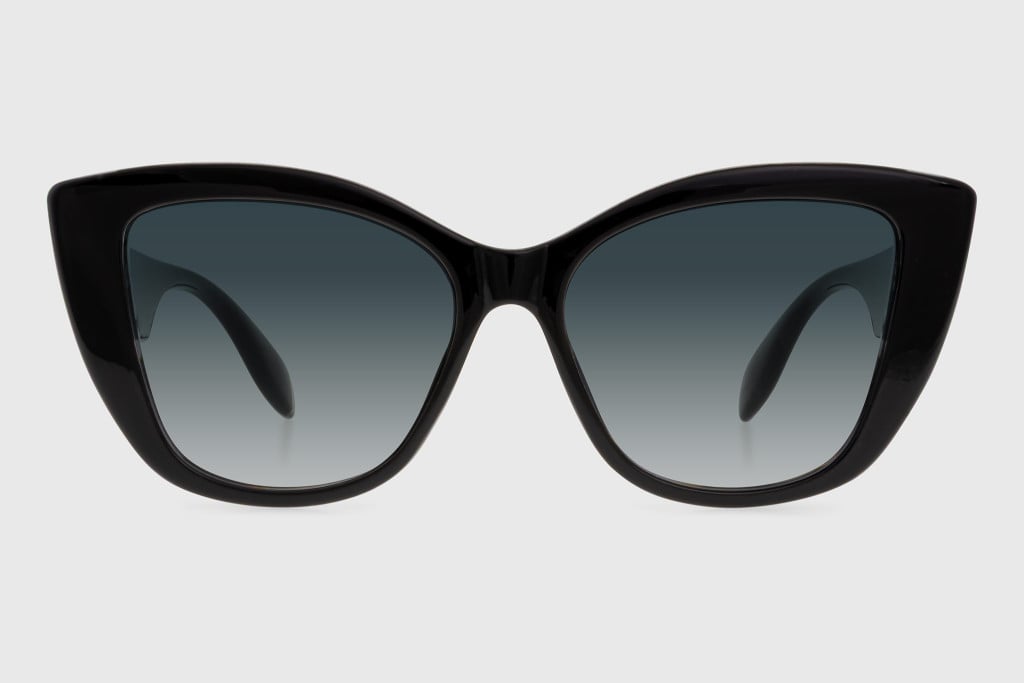 Sunglasses injected woman