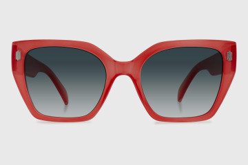 Sunglasses injected woman
