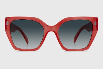 Sunglasses injected woman