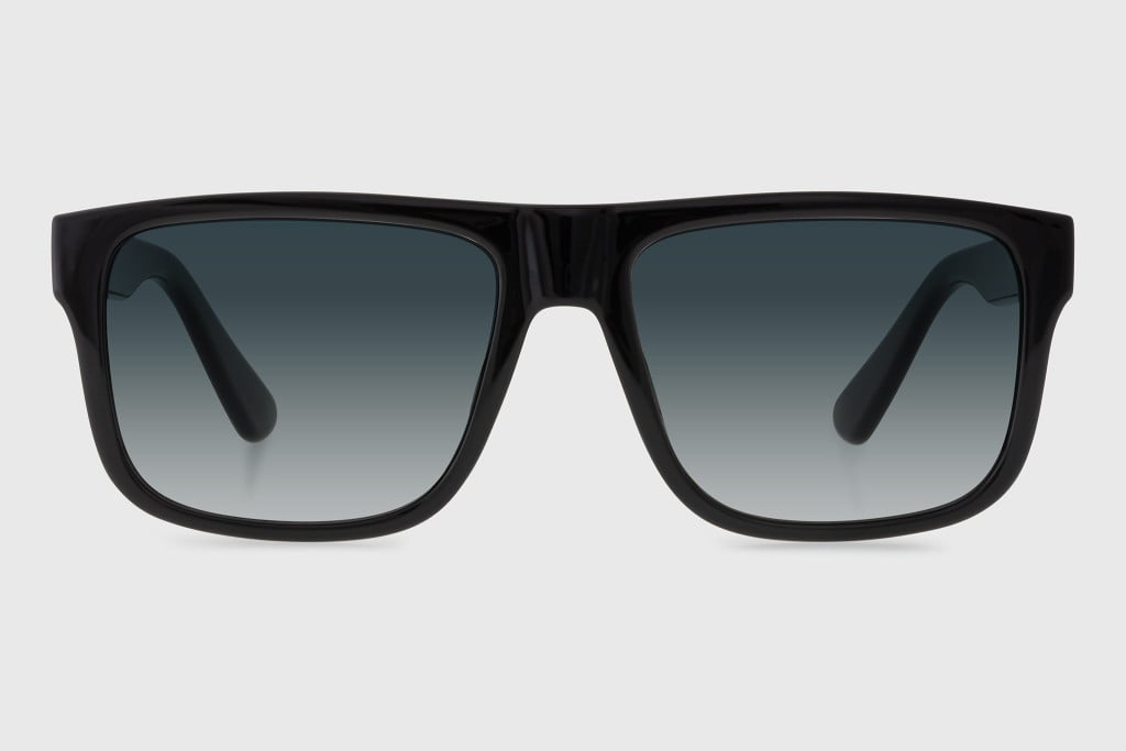 Sunglasses injected man