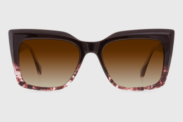 Sunglasses injected woman
