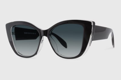 Sunglasses injected woman