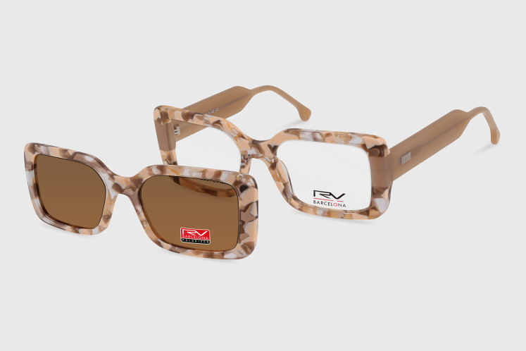 acetate woman + polarized clip-on