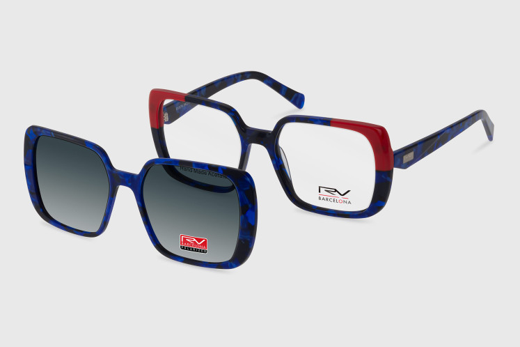 acetate woman + polarized clip-on