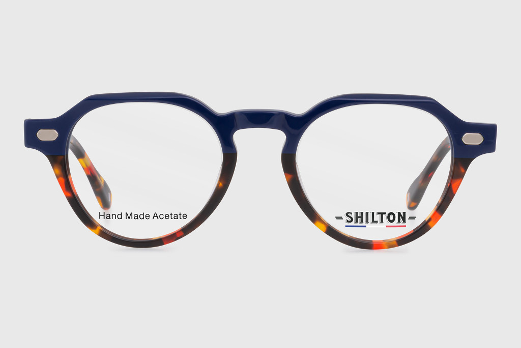 Acetate man + clip polarized clip-on