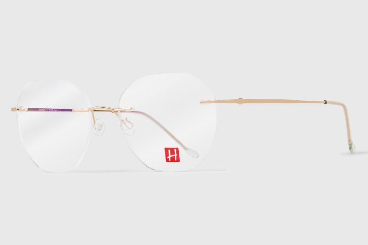 rimless steel woman