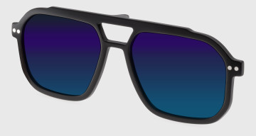HM354 Clip bleu miroir