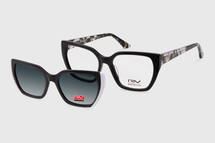 Acetate woman + clip-on