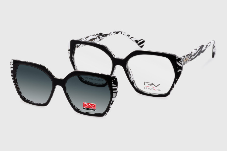 Acétate Femme + clip polarisant