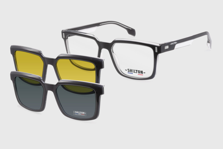Acétate Homme + clip polarisant