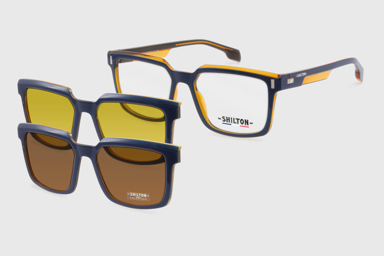 Acetate man + clip-on polarized