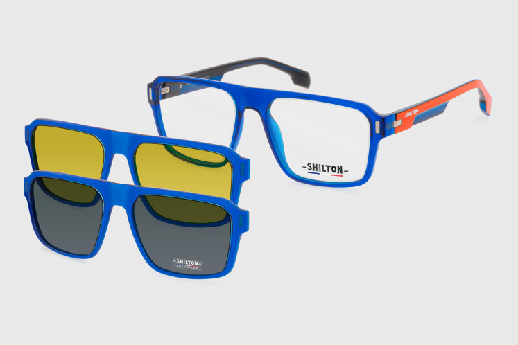 Acetate man + clip-on polarized